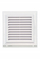 Grilë ventilimi VENTS EL180AK, 180x180 mm, flange Ø125 mm, e bardhë