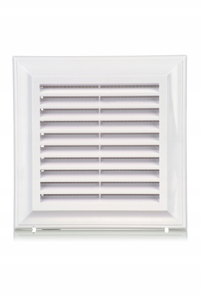 Grilë ventilimi VENTS EL180AK, 180x180 mm, flange Ø125 mm, e bardhë