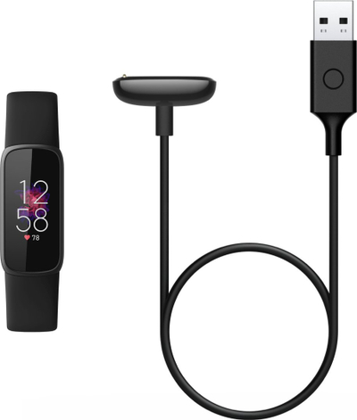 Kabllo kariku për Fitbit Luxe edhe Charge 5, USB, e zezë