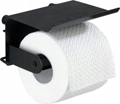 Mbajtës letre higjienike Classic Plus, me raft, metalik, krom