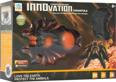 Lodër merimangë me telekomandë Innovation Tarantula, R/C, plastikë, e zezë portokalli