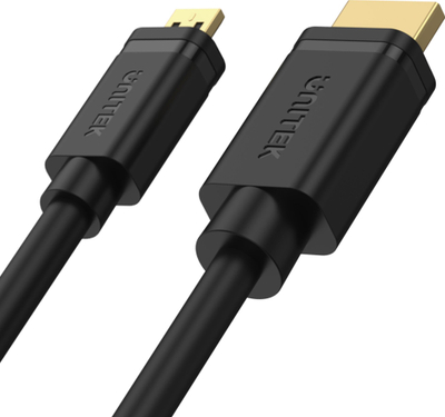 Kabllo HDMI Micro Unitek Y-C182, 2 metra, 4K, e zezë