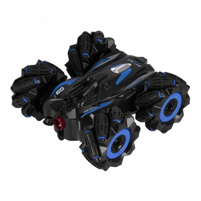 Makina lodër me telekomandë Mega Creative Racing Stunt, 2.4GHz, gomë shumëdrejtimore, e zezë me blu