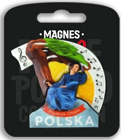 Магнет декоративен Полска Фридерик Шопен ILP MAG C PL 49, повеќебоен