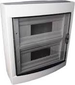 Panel shpërndarës Viko Modular 2 x 12, montim sipërfaqësor, IP40, i bardhë