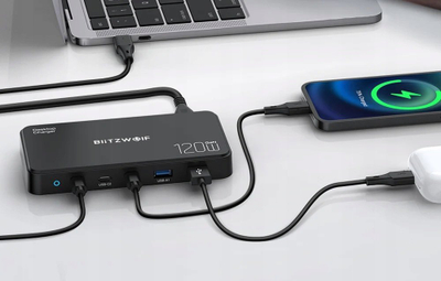 Stacion karikimi BlitzWolf BW-i100, 5 në 1, 120W, i zi