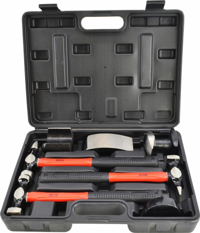 Set çekiçësh llamarine Awtools Black Line, 7 pjesë, 4500g, me valixhe