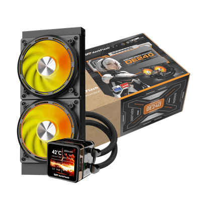 Ftohës Darkflash DE240 AIO Liquid Cooler, 240mm, i zi