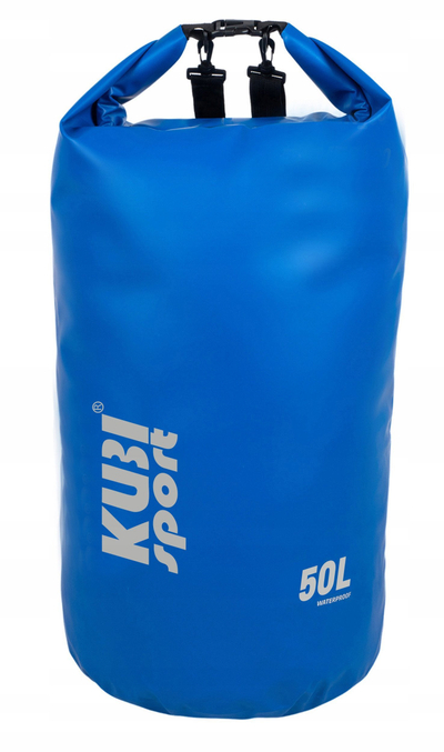 Водоотпорна торба Kubisport, 50 L, за кајак и чамец, сина