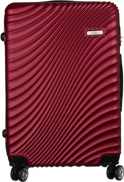 Valixhe udhëtimi Peterson PTN ML-29 Medium, ABS, 4 rrota, burgundy