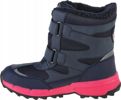 Çizme dimri për kalamaj Kappa Tex T 260903T-6722, që s’i zë uji, me shirit Velcro, navy me rozë, nr 40