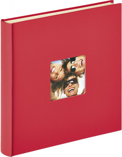 Album fotografish Walther Fun SK-110-R, 33 x 33.5 cm, i kuq