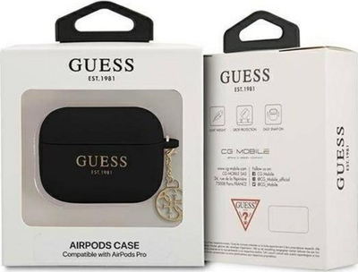 Kuti mbrojtëse Guess për AirPods Pro, e zezë