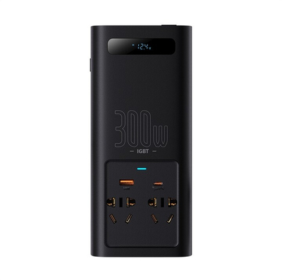 Inverter për makinë Baseus 300W, i zi