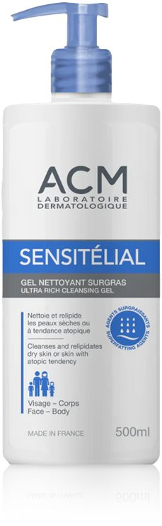 Xhel dushi ACM Sensitelial, lëkurë shumë e thatë atopike, 500ml, i bardhë