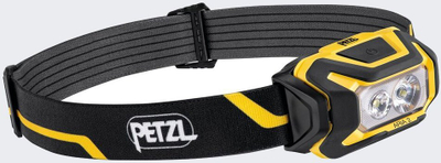 Dritë koke Petzl ARIA 2, 450 lumen, rezistente ndaj ujit, e zezë e verdhë