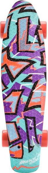 Skateboard Meteor Multicolor Graffiti 22", plastik, shumëngjyrësh