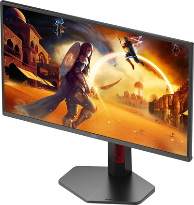 Гејминг монитор AOC Q25G4SR, 24.5\", QHD 2560 x 1440, 300Hz, црно и црвено