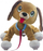 Lodër qenush interaktive Epee Boogie Naughty Dog, me susta, me litar, kafe