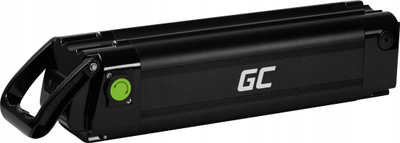 Батерија за електричен велосипед Green Cell Silverfish, 36V 11.6Ah, со полнач, црна