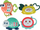 Set lodrash Leantoys Rattle, 4 copë, me zile dhe dhëmbçka, shumëngjyrësh