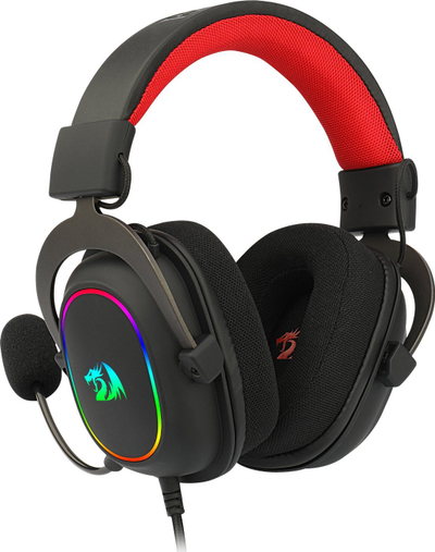 Kufje gaming Redragon Zeus X RGB H510, audio 7.1 USB, i zezë e kuqe