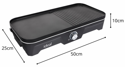Grill elektrik ELDOM Ideal IK1703, 5 në 1, pa tym, i zi