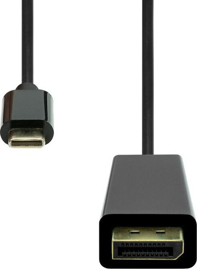 Kabllo ProXtend USB-C - DisplayPort, 0.5 m, e zezë