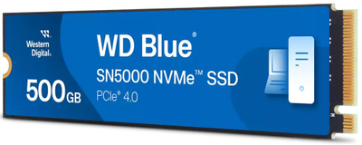 SSD i brendshëm Western Digital WD Blue SN5000, 500GB, NVMe PCIe 4.0 M.2 2280
