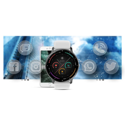 Ora e zgjuar Gravity GT1-4 PRO, ekran 1.39", Bluetooth 5.2, e zezë