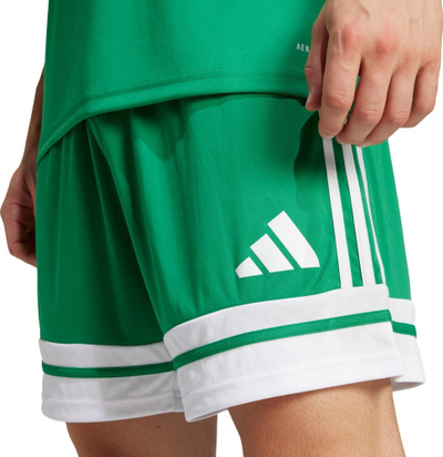 Pantallona të shkurtra adidas Squadra 25 M JN7482, për burra, Aeroready, të bardha