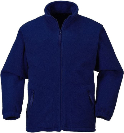 Bluzë fleece Argyll, zinxhir i plotë, madhësia L, blu e errët