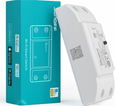 Ndërrues smart WiFi Sonoff Basic R2, 220V, 10A, i bardhë