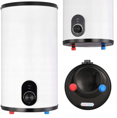 Ngrohës uji elektrik MILANO, 30L – 100L, montim përpjetë, i bardhë