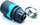 Kabllo-kops për kopsht Super Quality 1/2" 12.5mm, alumini me ABS, gri me blu