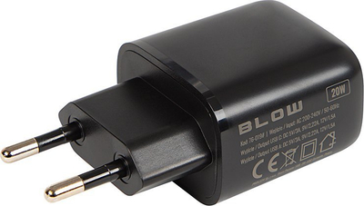 Karikues muri Blow 76-019, 20W, USB-A USB-C, i zi