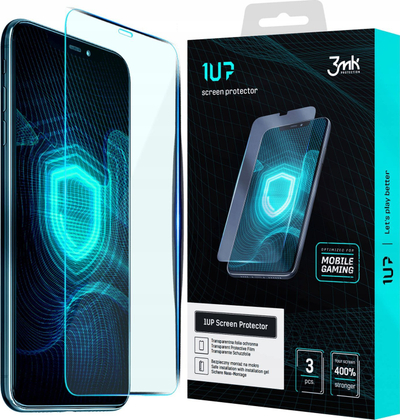 Mbrojtës ekrani 3mk 1UP, 3 copë, për lojëra në telefon, transparent