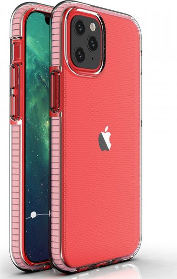 Kllëf telefoni Spring Case për iPhone 12 Mini, xhel TPU, kornizë me shumë ngjyra, transparent