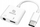 Adapter USB C në 3.5mm Akasa, dhe për audio dhe për karikim njëkohësisht, 15W, i bardhë