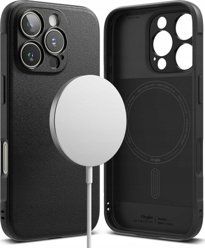 Mbulesë telefoni Ringke Onyx Magnetic MagSafe për iPhone 16 Pro, plastike TPU, e zezë