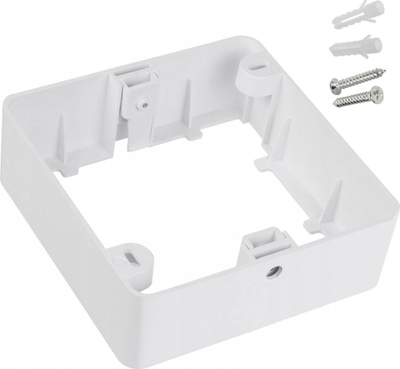 Adapter sipërfaqësor për panel LED Maclean MCE378 S, për panel 9W 120x120mm, katror, i bardhë