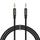 Kabllo audio Aux tekstile Swissten,1.5m, e zezë