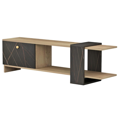 Set mobilie për TV Henriette 120x28,5x37,5Hcm (HM8900.12), zezë