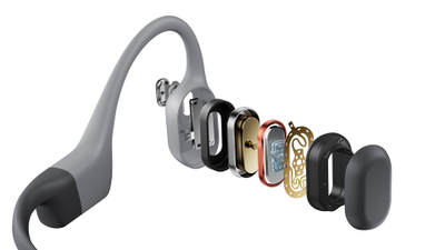 Спортски слушалки Shokz OpenSwim Pro, Bluetooth и MP3 32GB, IP68, сиви