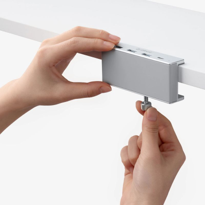 Hub USB Orico MH4PC, USB-C në 3 porta USB-A 3.0 dhe 1 port USB-C 3.0, ngjyrë argjendtë