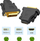 Adapter HDMI në DVI, punon në të dyja anët, kontakte të veshura me ari, i zi