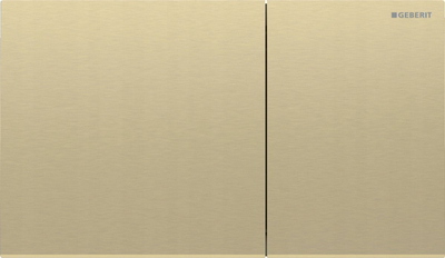 Plake kontrolli Geberit Sigma70, çelik inox, dy shkarkime, ngjyrë bronzi e furçuar