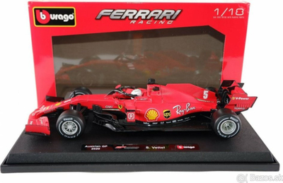 Model makine Bburago Ferrari SF1000 Vettel 2020, shkallë 1:18, i kuq