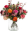 Buqetë artificiale Emerald Flame Roses, 50 cm, me ngjyra të ndryshme