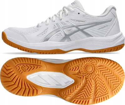 Atlete tenisi Asics Upcourt 6, Gel Cushioning, rrjetë që merr frymë, të bardha